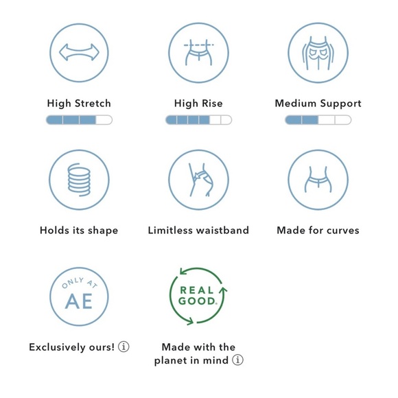 American Eagle, Curvy Super Hi-Rise Jegging, Size 00, Dark Blue - Picture 13 of 14